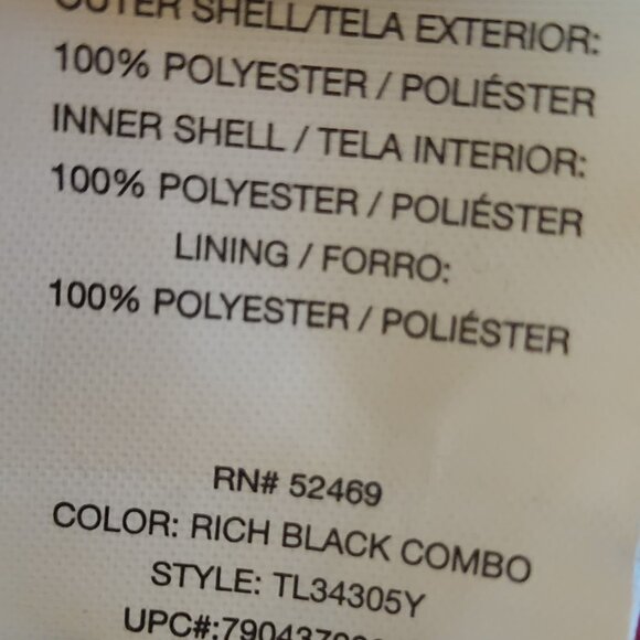 Women's Large FreeTech Black w/ Pink Accents Full Zip Hooded Jacket - Picture 9 of 10